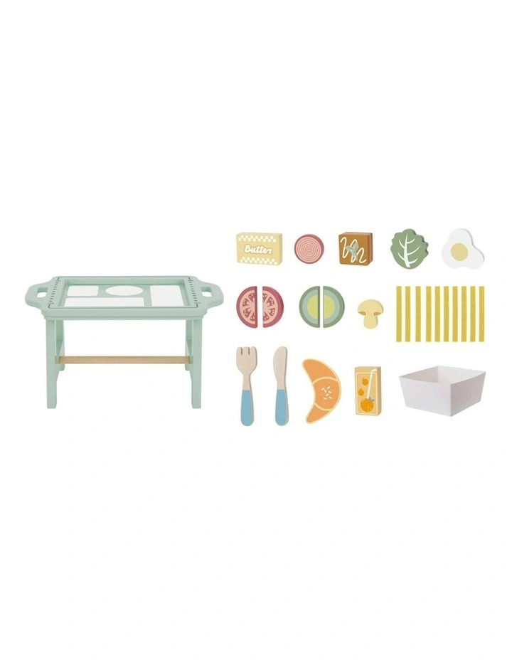 Wooden Breakfast In Bed Play Set 29cm image 2