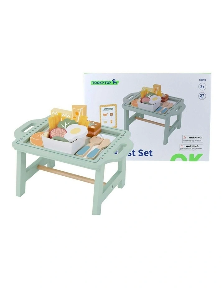 Wooden Breakfast In Bed Play Set 29cm image 6