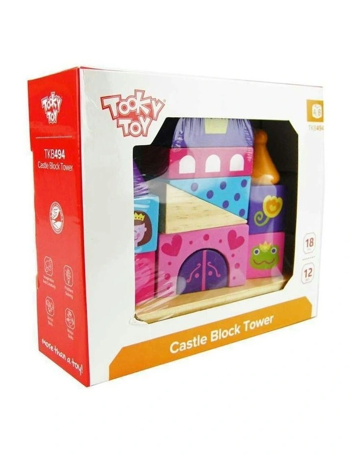 Castle Block Tower Stacking Toy image 2