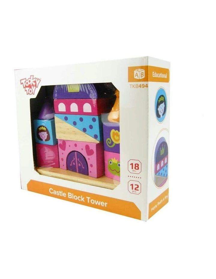 Castle Block Tower Stacking Toy image 3