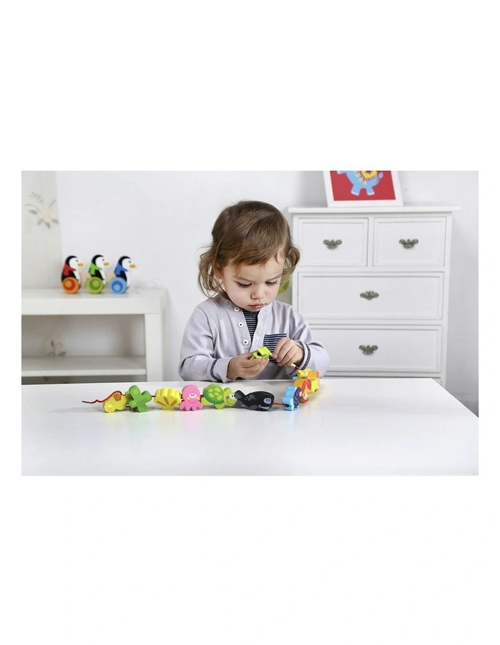 Lacing Blocks Marine Animals 31cm image 2