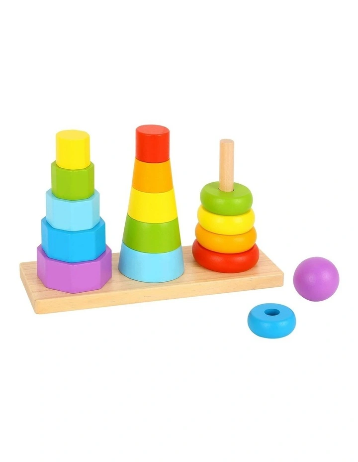 Shape Stacking Interactive Building Tower Set image 2