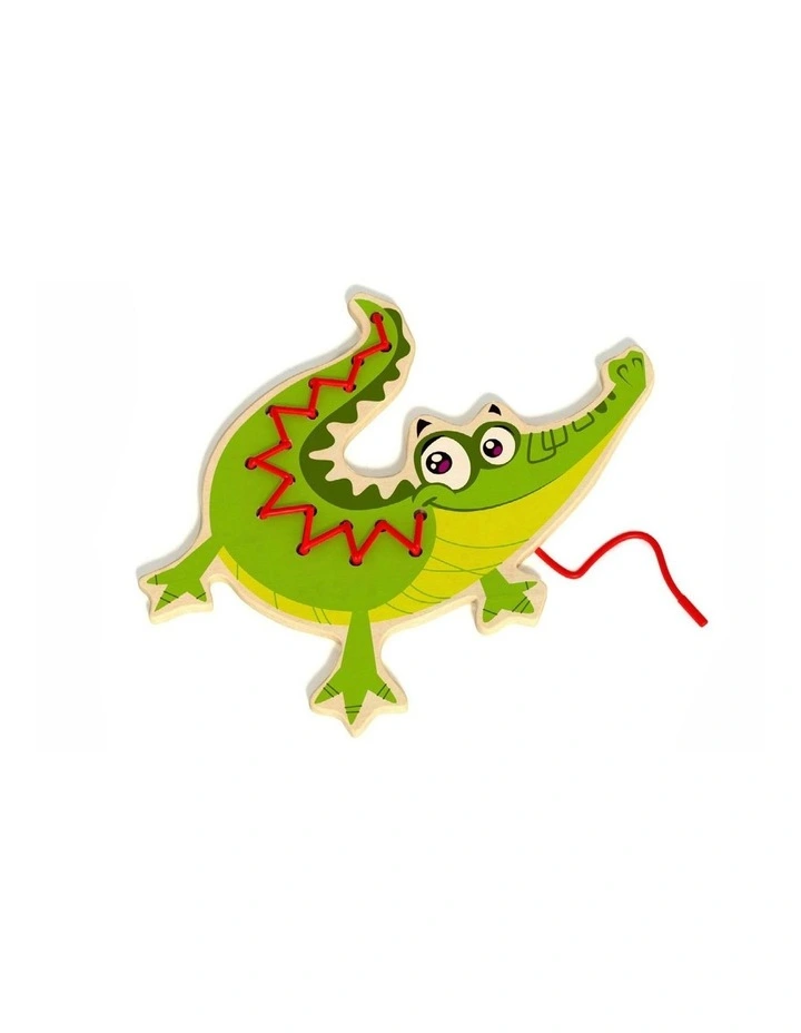 Lacing Animal Crocodile Puzzle Set image 1