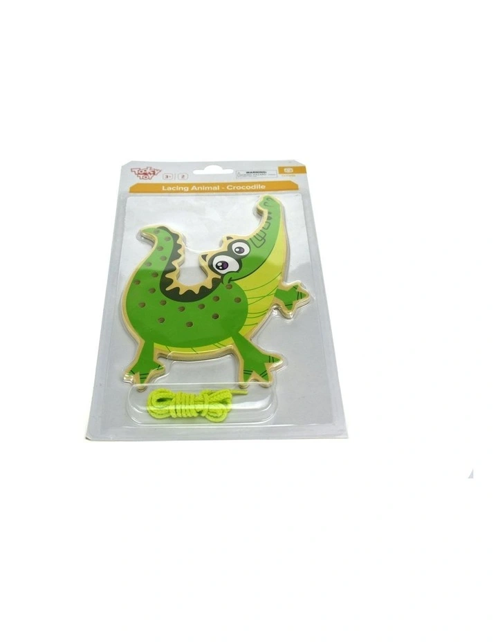 Lacing Animal Crocodile Puzzle Set image 2