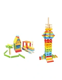 City Block Creative Wooden Building Kit 150 Pieces