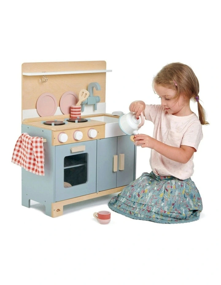 Mini Chef Home Kitchen Cooking Wooden Toy Set 52cm image 2