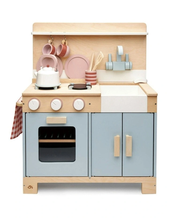 Mini Chef Home Kitchen Cooking Wooden Toy Set 52cm image 5