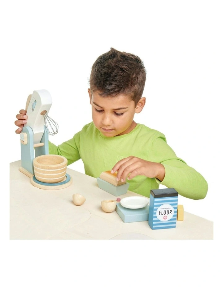Home Baking Wooden Toy Pretend Play Kitchen Set 28cm image 3