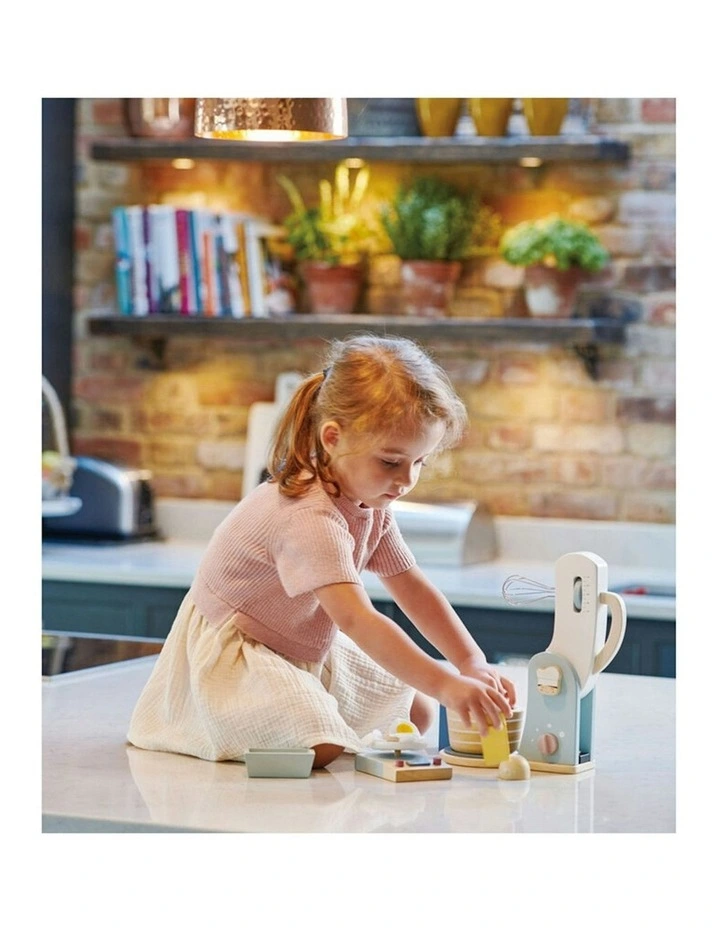 Home Baking Wooden Toy Pretend Play Kitchen Set 28cm image 4