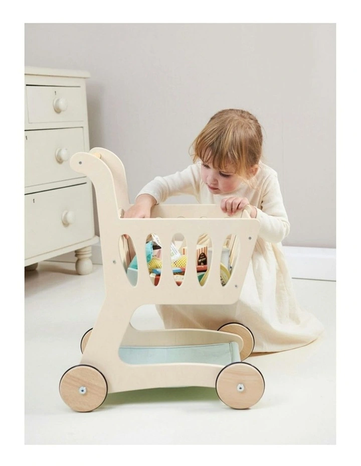 Shopping Cart Wooden Toy 45cm image 6