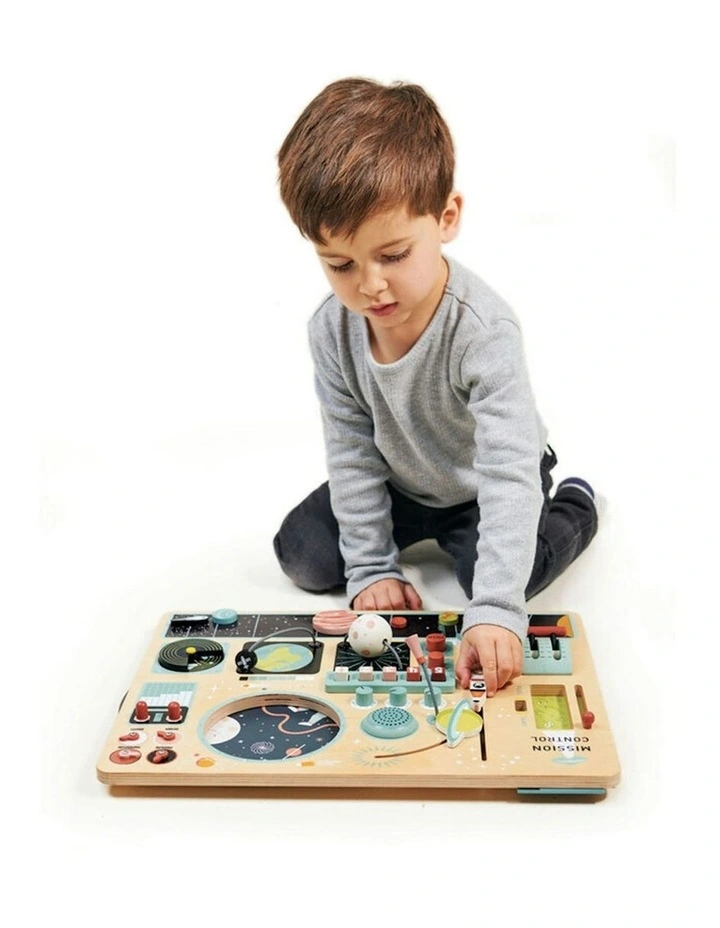 Space Station Wooden Toy Set Fun Play 43cm image 2
