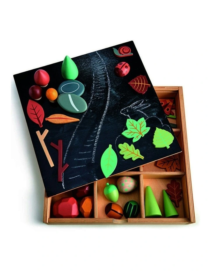 My Forest Floor Wooden Toy Set Shelf 30.5cm image 1