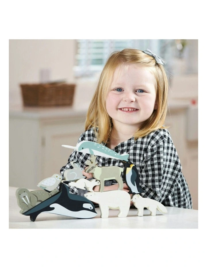 Polar Animal Wooden Toy Set 40cm (3 Years ) image 5