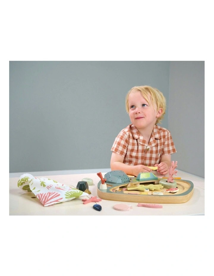 My Little Rock Pool Seashell Wood Toy Set 35cm (3Years ) image 6