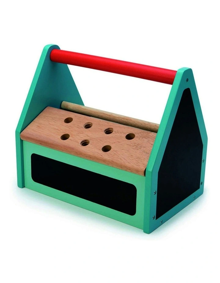 Tap Tap Tool Box Hammer Screw Wooden Toy Set 23cm (3 Years ) image 2