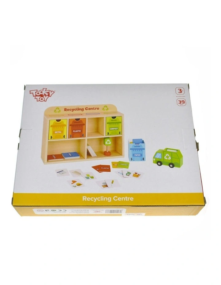 39Piece Wooden Recycling Centre 3y  Kids/Toddler Educational Game Play image 6