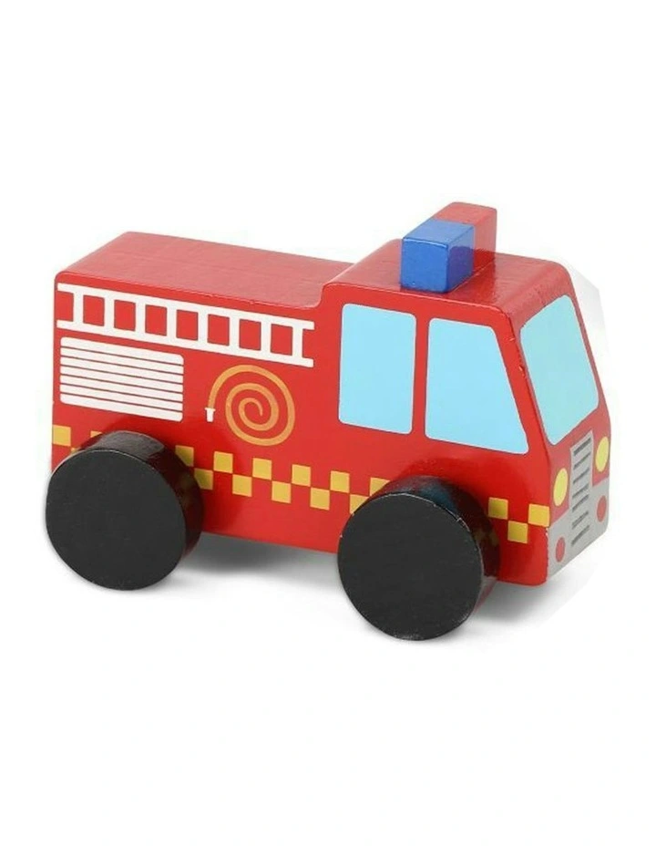 3x Emergency Services Kids/Children Fun Play Wooden Toy Assort 18m 10cm image 2