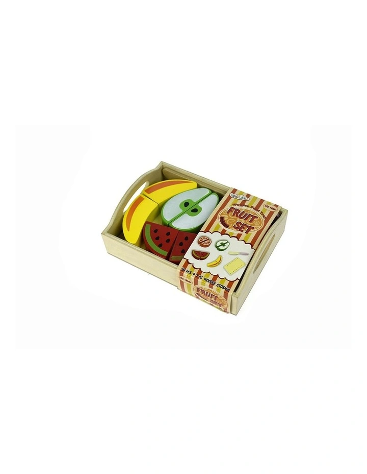 Food Cutting Fruit Wooden 15.6cm Non-Toxic Toy Kids/Toddler 18m image 2