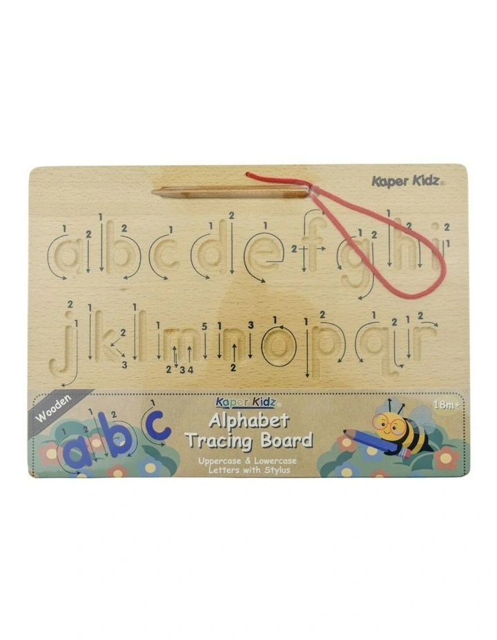 Double Sided Wooden Alphabet Tracing Board Kids/Childrens Toy 18M  image 2