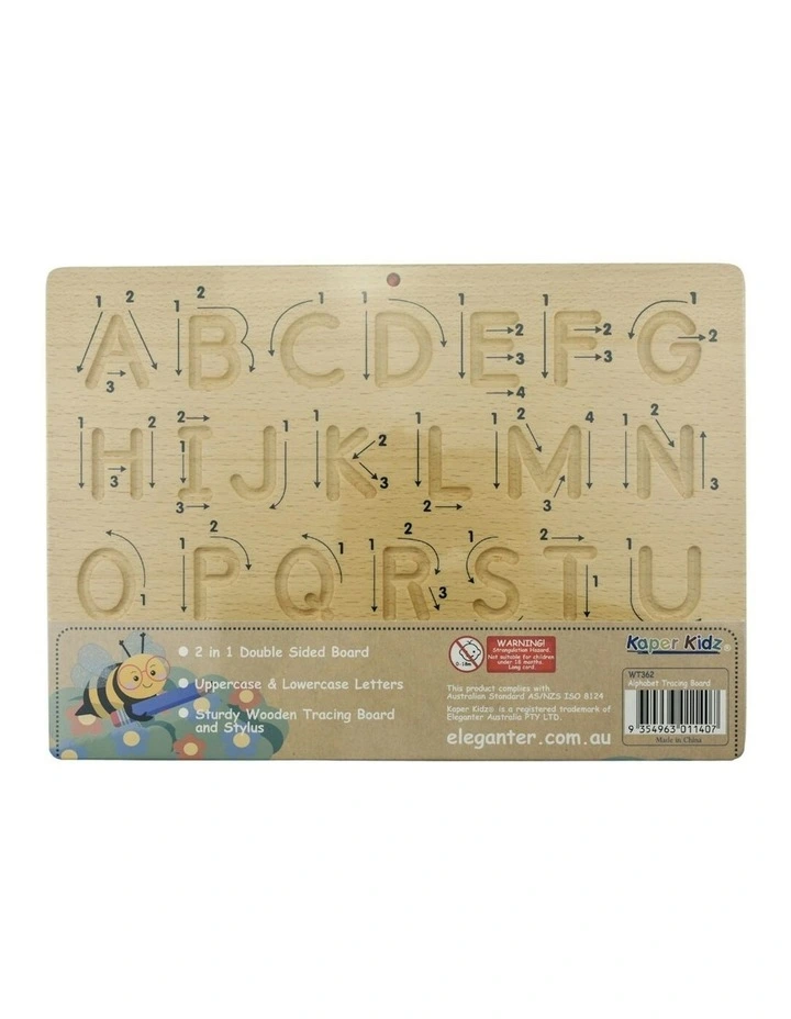 Double Sided Wooden Alphabet Tracing Board Kids/Childrens Toy 18M  image 3