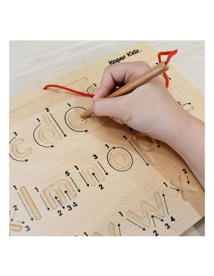 Double Sided Wooden Alphabet Tracing Board Kids/Childrens Toy 18M  image 4