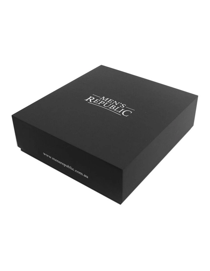 Republic Quartz Watch Set With Card Wallet And Sunglasses in Black image 2