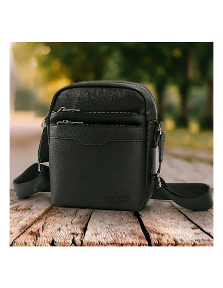 Deluxe Stylish Cross Body Sleek Bag in Black image 6