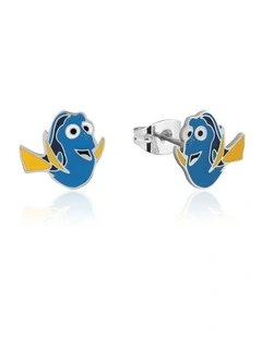Disney Pixar Finding Nemo Dory Enamel SS Stud Earrings 12mm in Multi