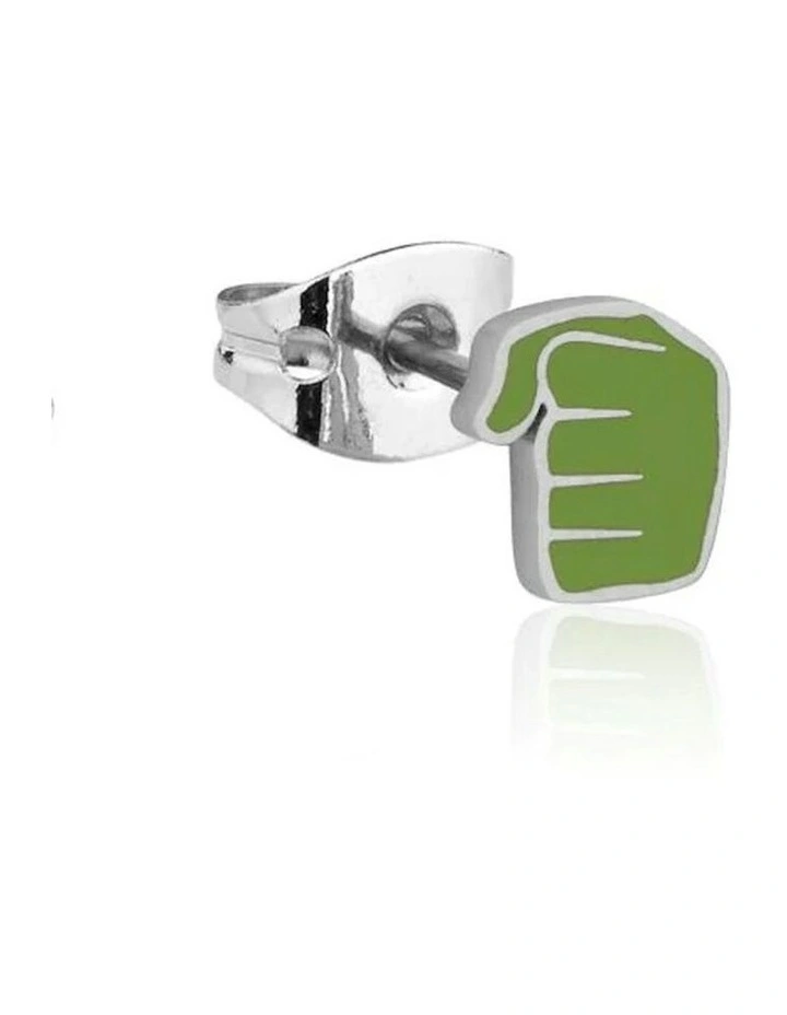 Ecc Marvel Hulk Character Stainless Steel Stud Earrings 12mm in Green image 3