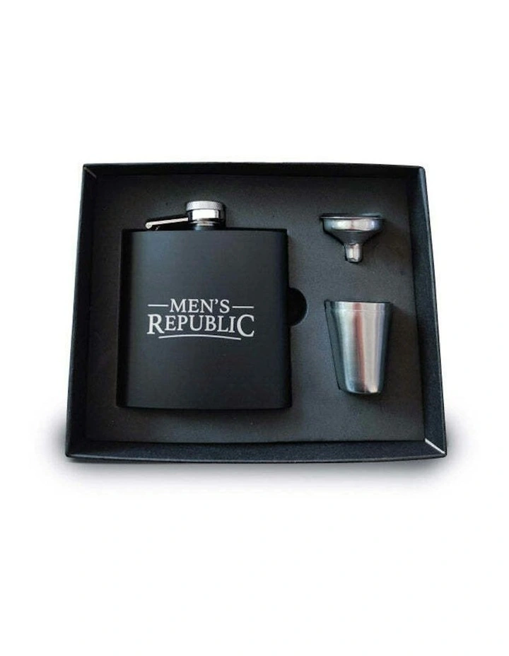 Hip Flask Drinking Set 4 Pieces in Multi image 2