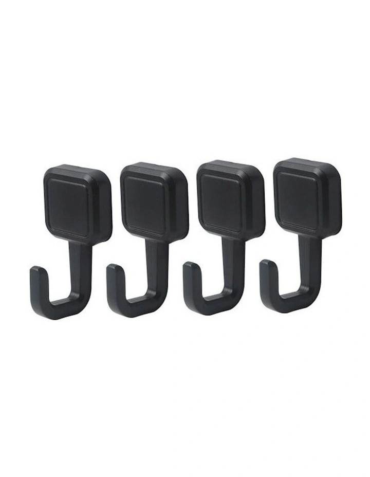 Magnetic BBQ Hooks for Utensil Organisation 4 Piece in Black image 2