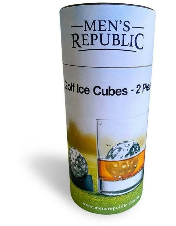 Cooling Golf Balls Reusable Ice Cubes Set of 2 in Silver image 2