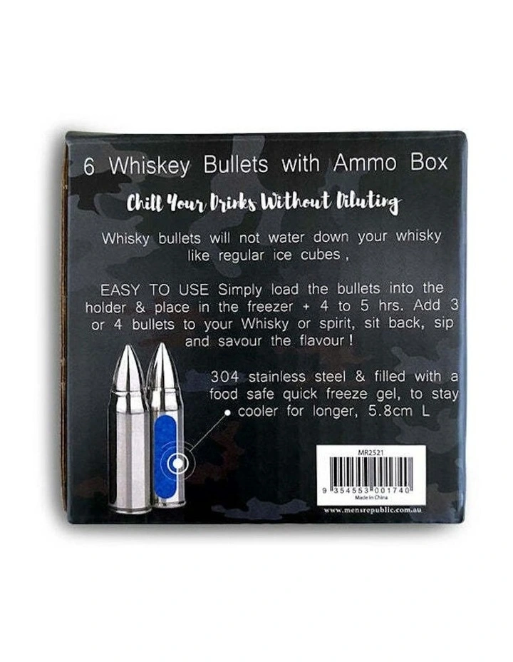 Reusable Bullet Shaped Ice Stones Set of 6 in Green image 5