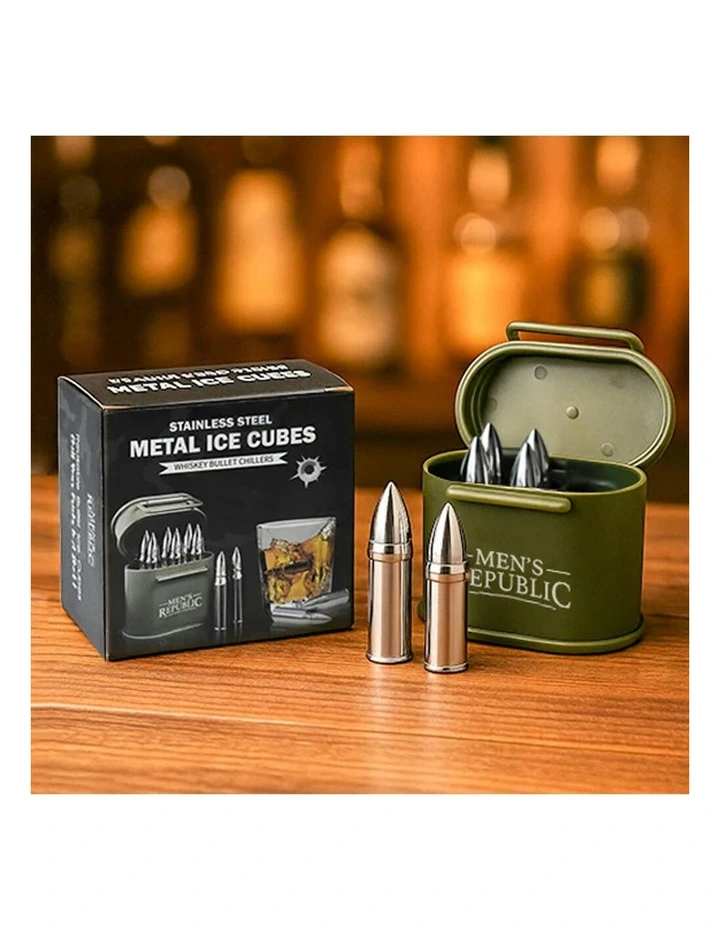 Reusable Bullet Shaped Ice Stones Set of 6 in Green image 7