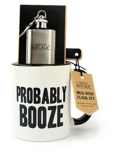Coffee Mug With Keyring in White