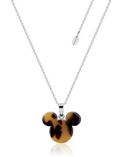 Disney Mickey Mouse Tortoiseshell SS Necklace 40+7cm in Silver