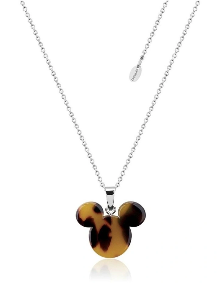 Disney Mickey Mouse Tortoiseshell SS Necklace 40+7cm in Silver image 1