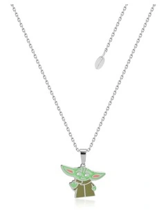 Disney Star Wars Yoda Stainless Steel Necklace 40cm +7cm in Silver