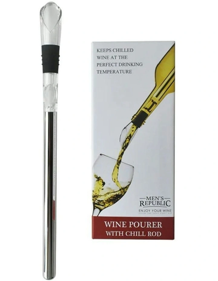 Wine Lover Gift Set With SS Chiller Stick, Aerator And Pourer image 4