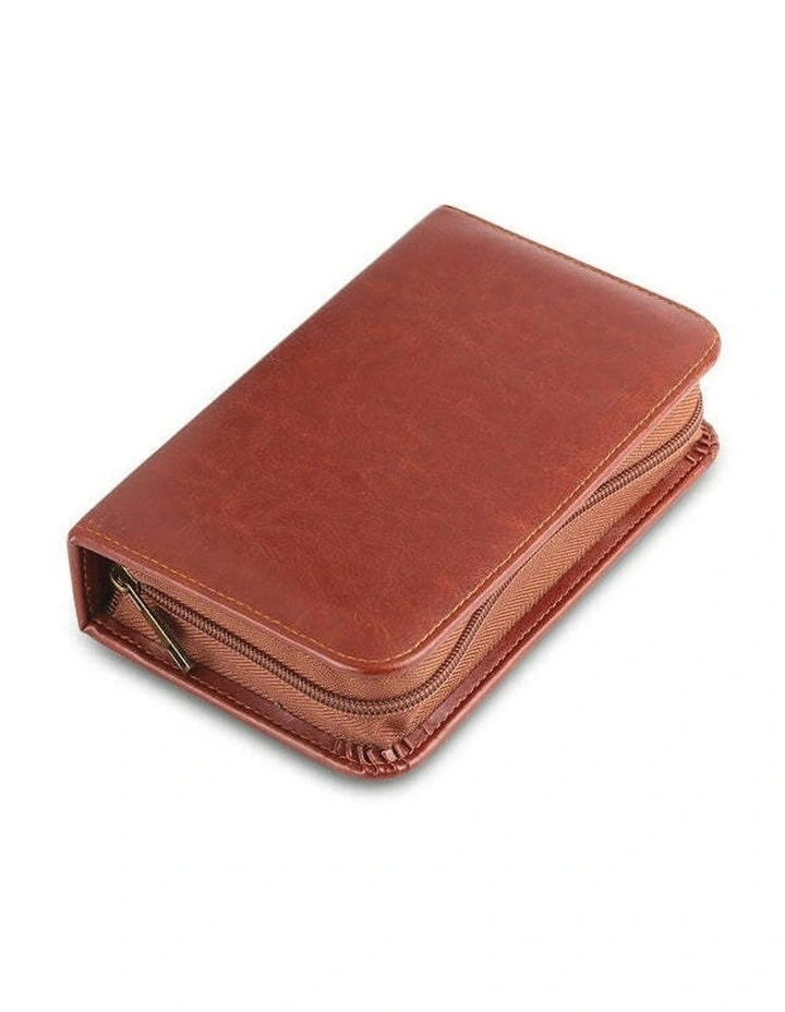 Republic Grooming Zipper Bag Portable Kit 12.5cm 12 Piece in Brown image 4