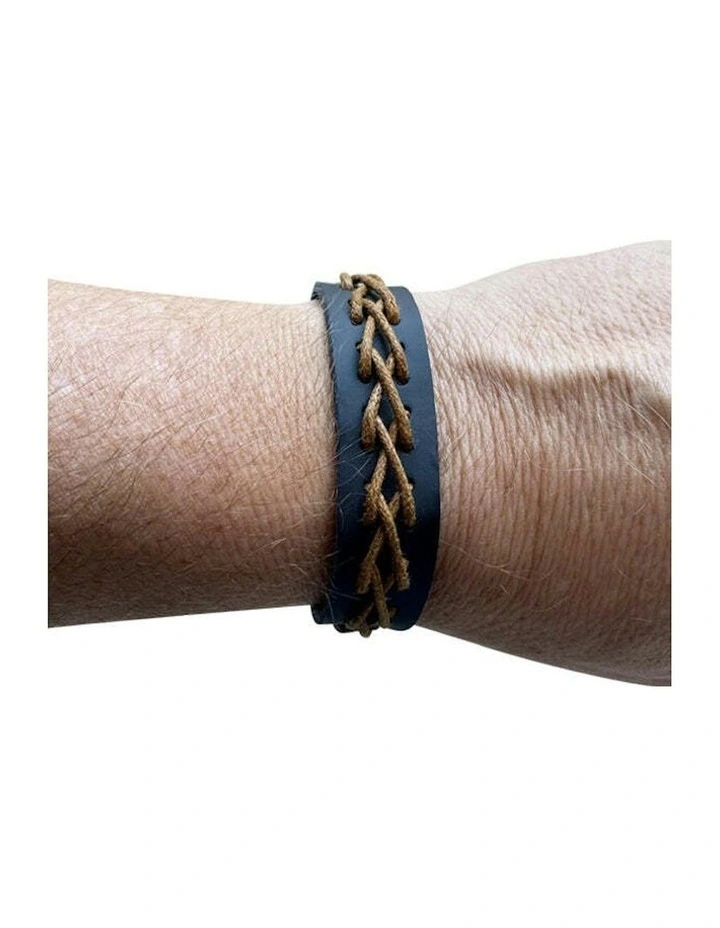 Sleek Stylish Watch with 4 Bracelets Gift Box Set in Black/Brown image 3