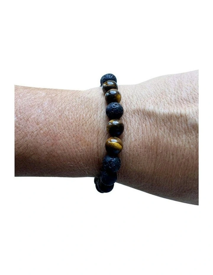 Sleek Stylish Watch with 4 Bracelets Gift Box Set in Black/Brown image 6