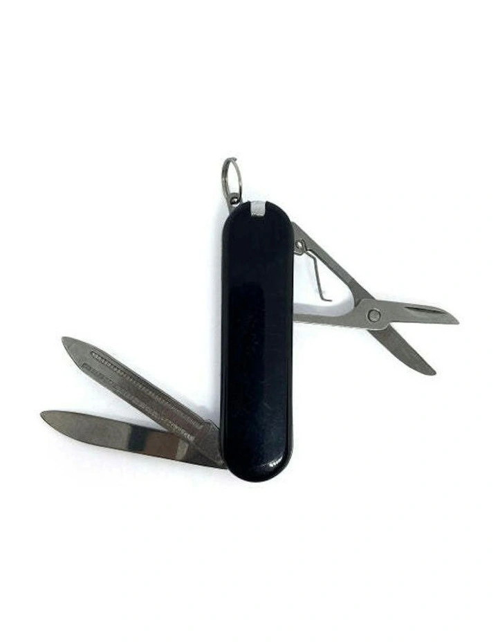 Casual Sleek Modern Watch with Pocket Knife and Bracelet Gift Set in Black image 5