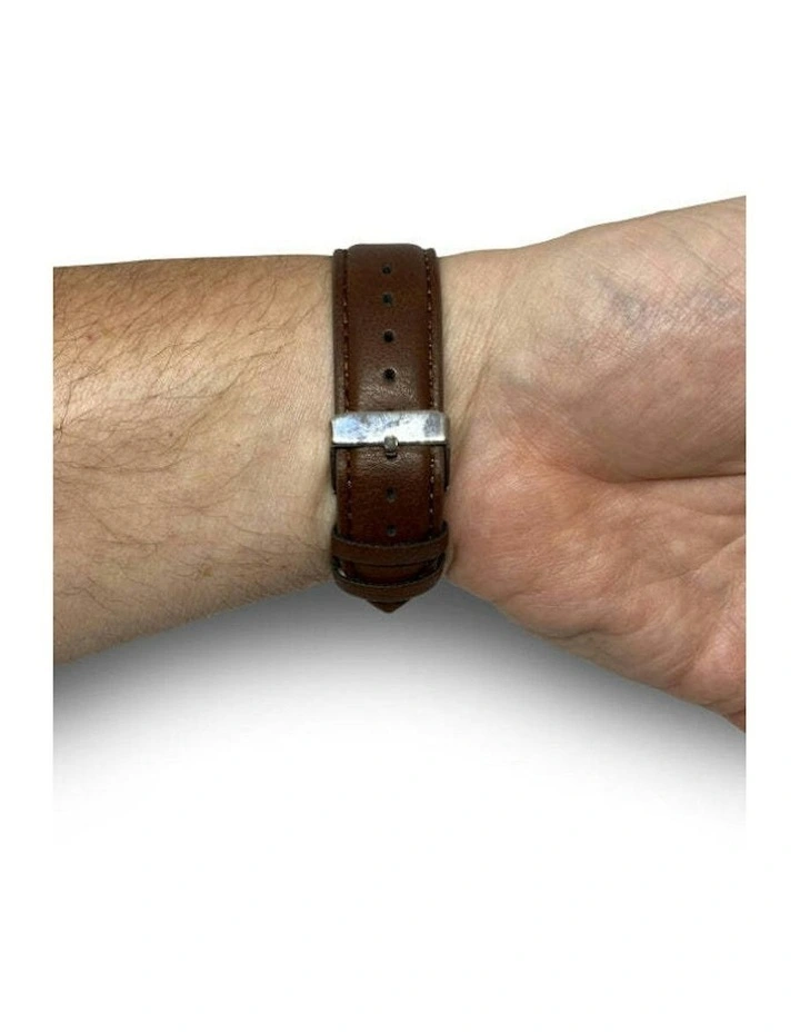 Casual Sleek Modern Watch Set with 4 Bracelets 5 Pieces in Blue Face image 3