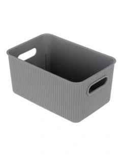 27.5cm Kaia Storage Basket Organiser Container w/ Handles Assorted