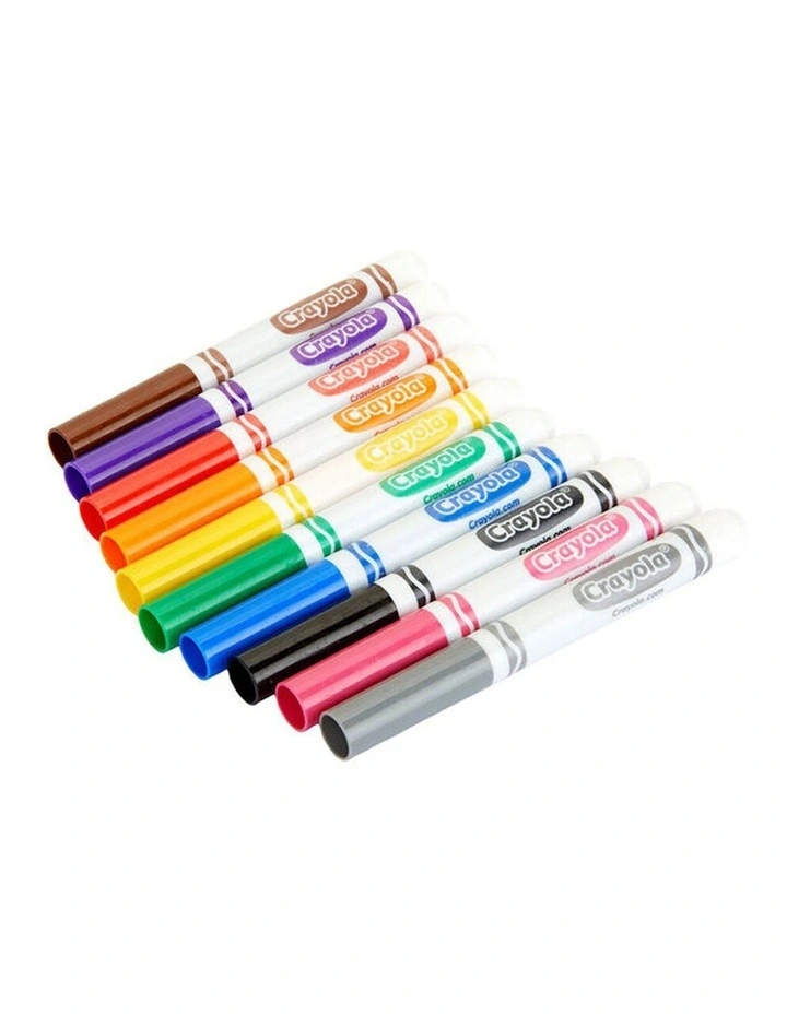 10PK Classic Broadline Markers Drawing Colouring Pen Kids 3y  Art/Craft image 3