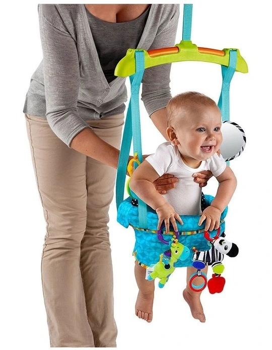 Bright Starts Bounce N Spring Deluxe Door Jolly Jumper Withtoys Mirror For Baby Myer