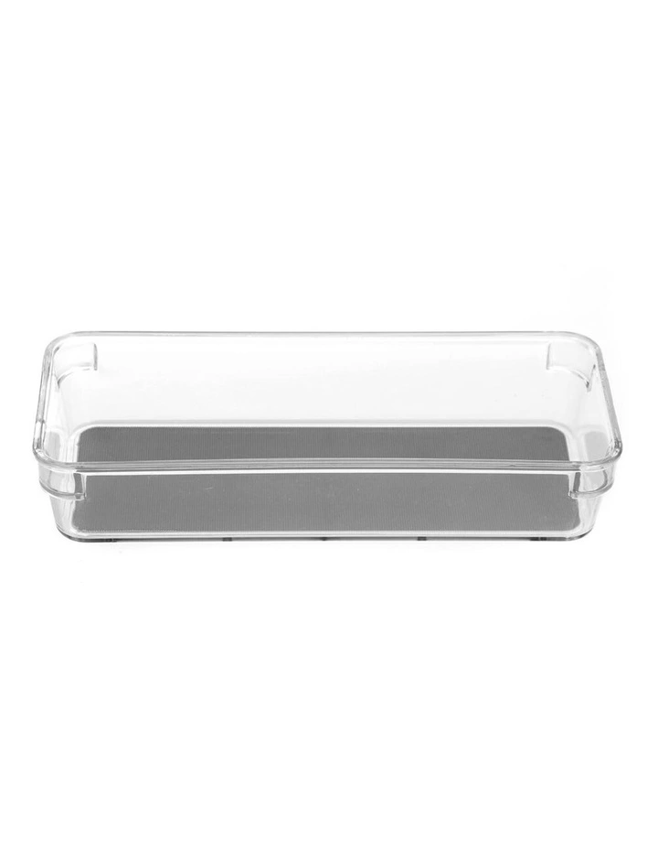 23x9cm Crystal Plastic Non Slip Storage Tray Home Kitchen Organiser image 3