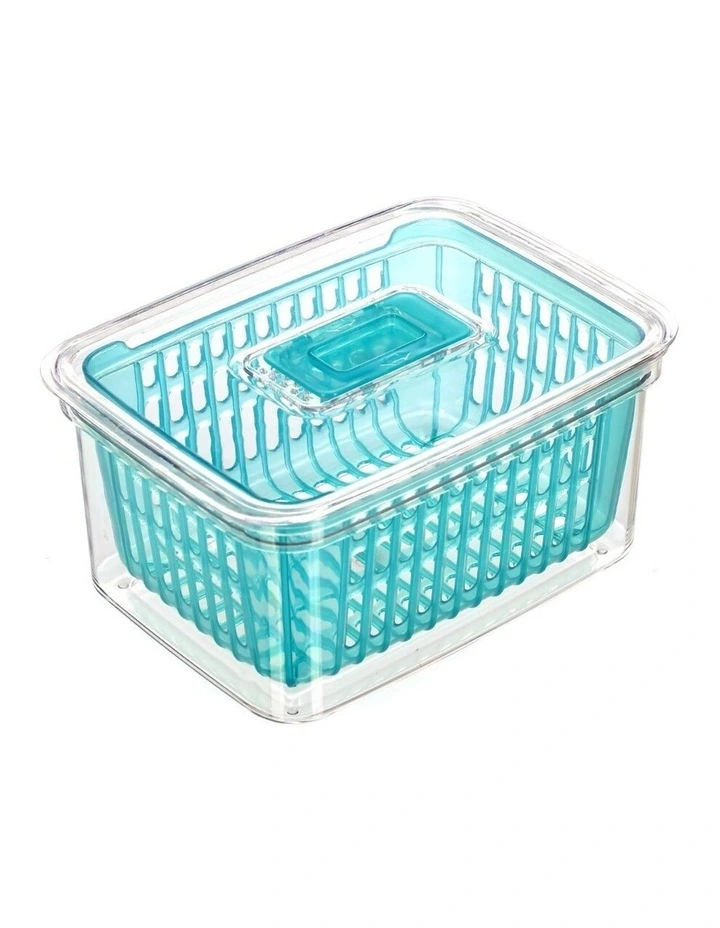 Crystal 2.2L Plastic Vegetable Storer Fridge Container Assorted image 6