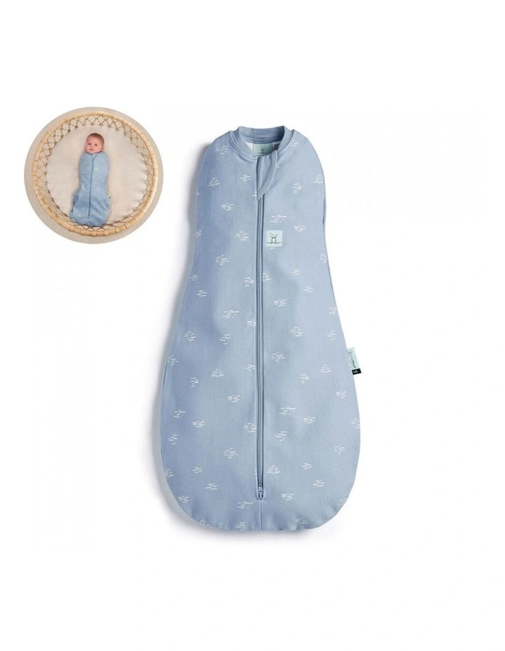 ErgoPouch Cocoon Swaddle Organic Cotton Baby Sleep Bag TOG 0.2 Size 6-12m Ripple image 2